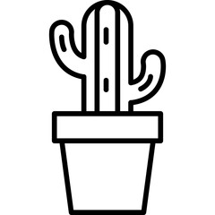 Cactus Icon Vector Element