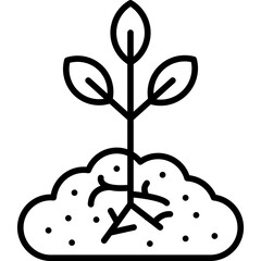 Plant Icon Vector Element