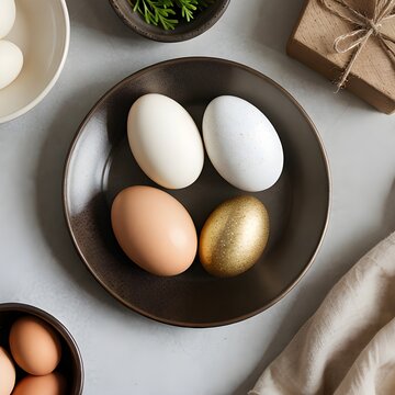 Decorative easter eggs for home accessory use.
