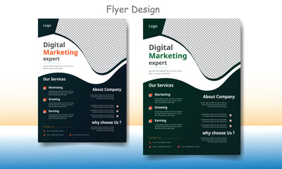 A creative set of  a4 size minimalist flyer design for business.