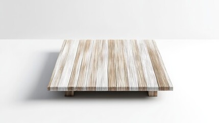 Fototapeta premium Square light wood tabletop