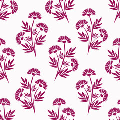 Exotic hand drawn flowers, seamless patterns with floral for fabric, textiles, clothing, wrapping paper, cover, banner, home decor, abstract backgrounds