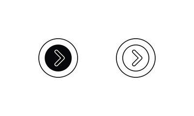 CHEVRON icons set vector stock illustration