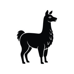 llama silhouette art