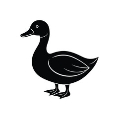 duck silhouette art