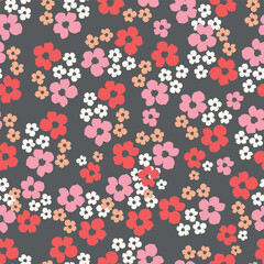Exotic hand drawn flowers, seamless patterns with floral for fabric, textiles, clothing, wrapping paper, cover, banner, home decor, abstract backgrounds