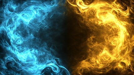 Obraz premium Abstract Fire & Ice Design
