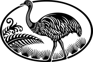 hand drawn vector illustration of an eagle