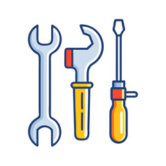 handyman tools icon, handyman tools vector illustration-simple illustration of handyman tools, perfect for handyman tools logos and icons