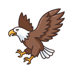 hunting bald eagle icon, hunting bald eagle vector illustration-simple illustration of hunting bald eagle, perfect for hunting bald eagle logos and icons