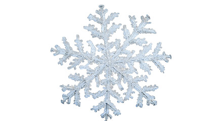 a snowflake on a transparent background, PNG image, PNG file, Generative art.
