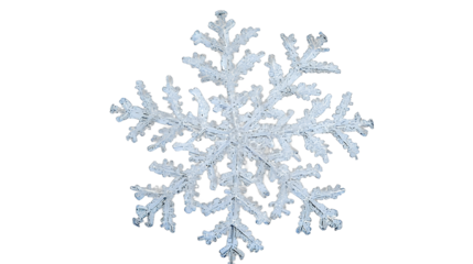 a snowflake on a transparent background, PNG image, PNG file, Generative art.