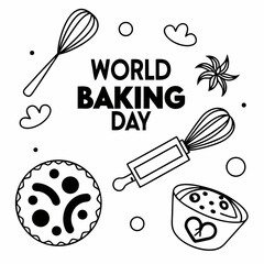 WORLD BAKING DAY  vector illustration