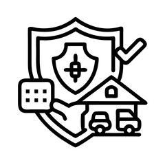 insurance icon, insurance vector illustration-simple illustration of insurance, perfect for insurance logos and icons