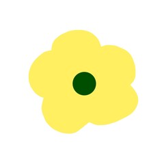 yellow flower vector illustration 