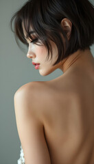 ファンタジーストーリー（美しい記憶を背中に宿す女性）