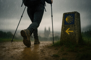 Pilgrim on the Way of St. James: A Spiritual Journey Toward Santiago de Compostela. Walking the Camino: Boots on the Path, Faith in the Heart, and Santiago on the Horizon

