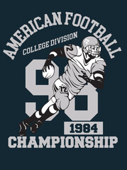 american football t-shirt