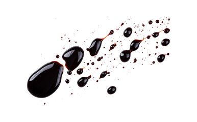 Soy sauce drip PNG cutout