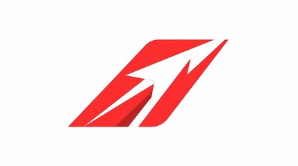 A logo design for an airport traffic control company, with an red color scheme, Generative AI illustrations.