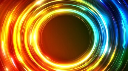 Abstract Colorful Circular Design