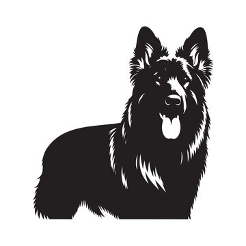 recommend clip art: Vector silhouette of a German Shepherd, Dog illustration, Dog art, Dog drawing, Pet Animal Silhouette.	