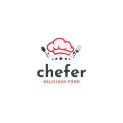 Chefer Delicious Food Logo – A Modern Representation of Culinary Excellence, Perfect for Showcasing Gourmet Dishes, Fine Dining Restaurants, and Professional Chef Branding That Embodies Taste and Crea