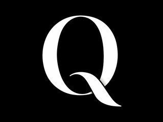Bold white letter Q on a black background symbolizes unity in diversity and the strength of community through shared ideas and beliefs