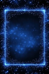 Obraz premium Mystic sky frame with scattered starlight around open blank center