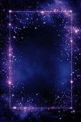 Obraz premium Softly glowing starlit border with peaceful and elegant night theme
