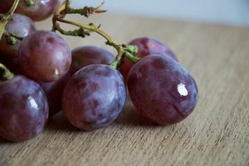 Racimo de uvas frescas