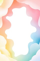 Pastel-colored playful e-commerce frame with fluid, soft gradients