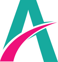 Stylish A letter logo