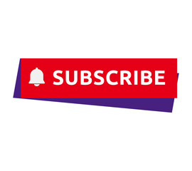 Subscribe buttons. Video channel interacting UI element with different design template, subscription logo design. Vector illustration online education subscriber and social media icon subscribing18.ai