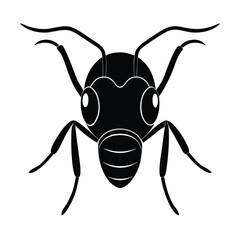 Ant Head Close-up with Mandibles Design