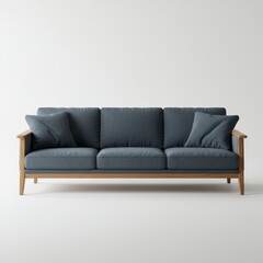 Modern living room with sofa, sofa, furniture, interior, couch, leather, room, home, comfortable, wall, design, relax, luxury