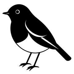 Animal Robin silhouette vector illustrator
