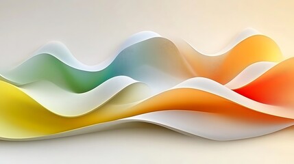 Abstract colorful wave design