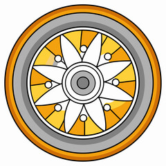 Fototapeta premium car wheel icon