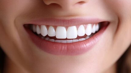 Obraz premium Radiant Smile with Shining White Teeth