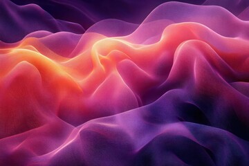 Abstract flowing fabric, vibrant colors