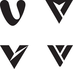 V letter logo designs