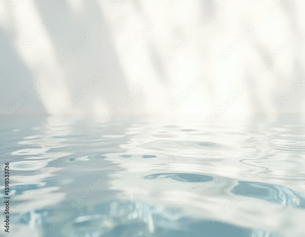 Poster abstract water surface with ripple texture. blurred background, sun reflections. ideal for product m