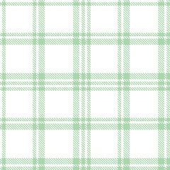 Elegant Warm white & Muted light grey green Seamless Tartan Textile Design