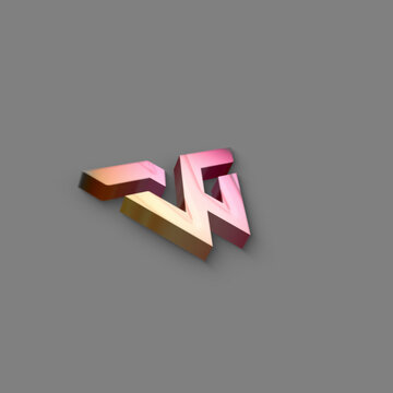 3D Elegant Waves Square Logo Reveal 201