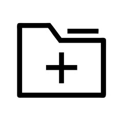 add folder  vector flat icon