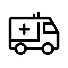 ambulance  vector flat icon