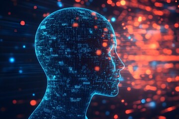3D rendering of a human head from digital data