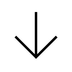 angle down  vector flat icon