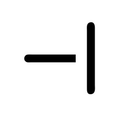 angle small right glyph  vector flat icon